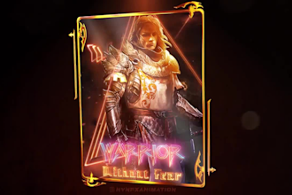 create 3d nft pack opening, card reveal, trading card animation