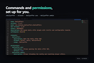 code a custom minecraft plugin or fabric mod for your server