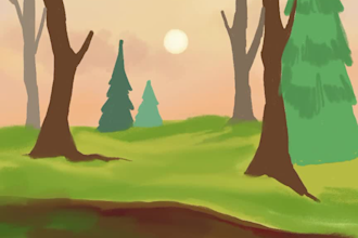 draw a cute expressive character illustration