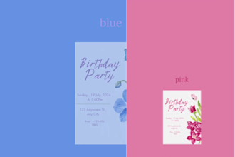 design luxury wedding, birthday and event invitations