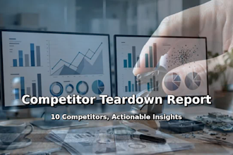 teardown 10 competitors in your niche and deliver an actionable growth report