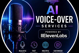 do ai voice over like humans using eleven labs
