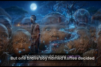 create ai african folktale, moral story and fairytale 3d animation videos