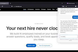 build an ai chatbot that qualifies leads and books appointments for businesses