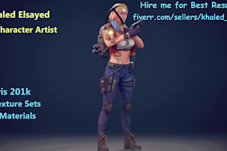 create realistic and stylized 3d game characters
