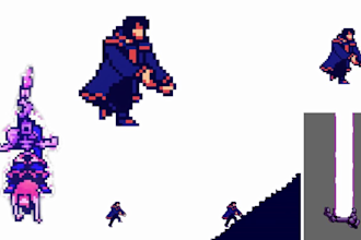 2d pixel art animation sprite sheet, 16 bit 8 bit animation snes or nes styles