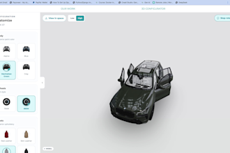 create an interactive 3d product configurator for shopify and ecommerce