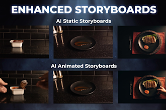 create static and animated ai storyboards for your next film
