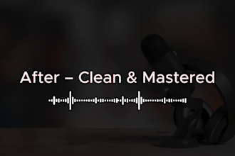clean and repair your podcast audio for professional sound