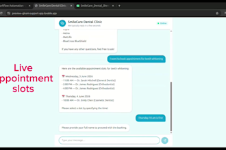 build an ai chatbot for customer support with appointment booking