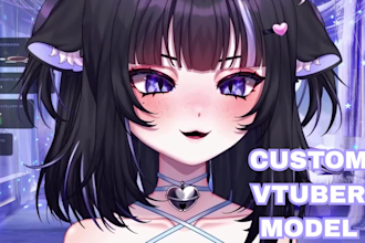 design and rig live2d vtuber model live 2d vtuber avatar anime 2d vtuber model