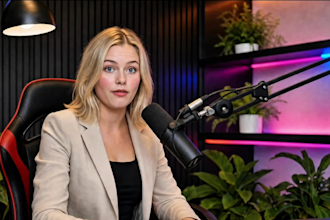 create an ai podcast video with realistic avatar hosts on any topic
