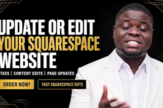 update or edit your squarespace website