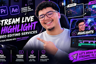 edit stream highlights and gaming clips for youtube and twitch