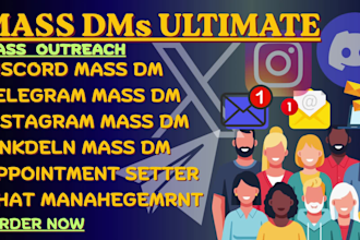 send mass dm, facebook mass dm, discord mass dm, crypto telegram marketing