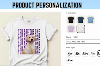 setup customily teeinblue zakeke zepto etsy shopify pod product personalization