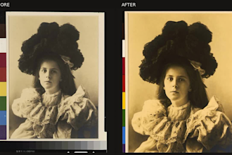 restore your old photo without changing the face