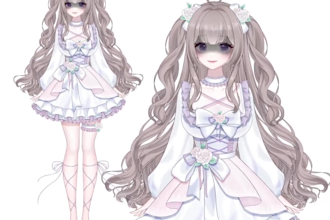 draw and rig 3d 2d vtuber model streaming avatar for animaze twitch vseaface