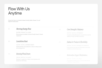 pilates studio website pilates instructor website yoga studio website