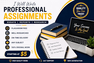 assignment work on hand written