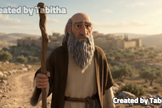 create realistic ai bible video, 3d ai bible storytelling bible history video