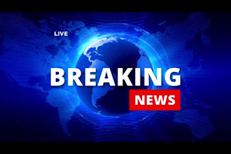 create professional 3d news intro outro animation TV news intro outro