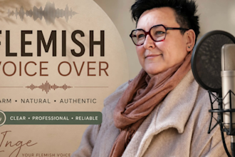 record a professional flemish dutch female voice over