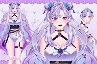 create a 2d 3d vtuber with perfect eye and mouth tracking for vseeface