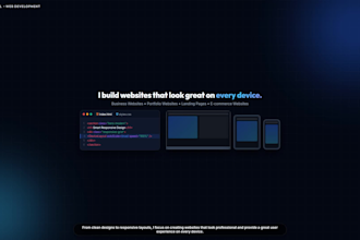 build a modern responsive website