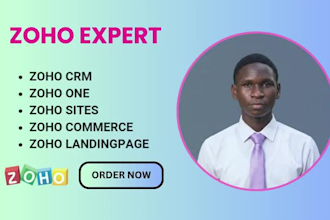 setup zoho crm zoho one zoho commerce landing page and sites