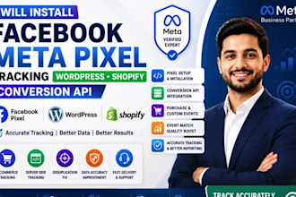 install facebook meta pixel tracking wordpress events shopify ads conversion API