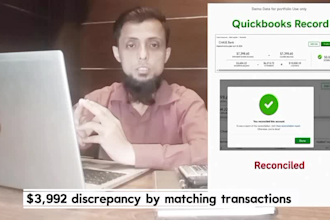 reconcile your quickbooks accounts, clean up bank transactions
