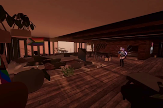 create interactive vrchat world, vrc world, metaverse world, vrc map, unity 3d