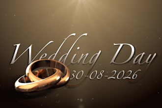 do wedding video title cart