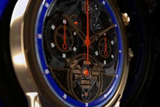 render realistic 3d wristwatch animation 3d watch model 3d product rendering