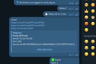 create a telegram bot for automated posting to selected groups