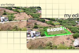 do real estate and drone video editing with motion graphics