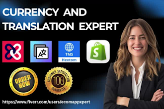 setup currency and translation transcy shopify translate hextom ai translate