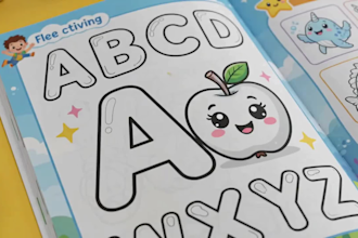 create kids coloring book pages for amazon kdp