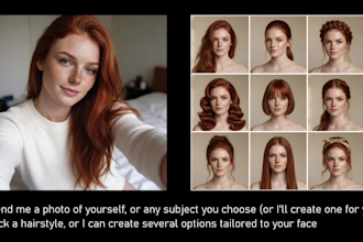 create ai fashion outfits, makeup looks, photo sets and before after morphing
