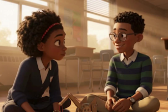 3d pixar style african folktale animation 3d pixar ai animation ai storytelling