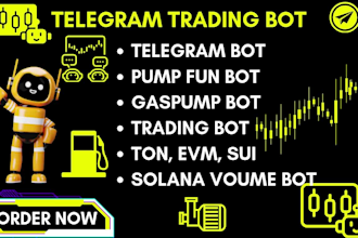 build telegram trading bot evm solana volume bot automation pumpfun gaspump ton
