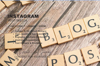 create professional social media post designs for instagram