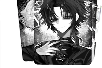 draw anime fanart or an oc commission