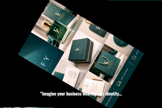 design a modern business logo, brand identity and brand kit