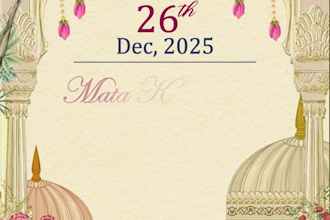 create a luxury animated wedding invitation video