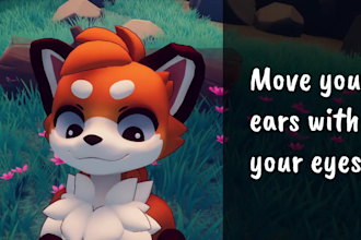 custom furry vrchat avatar with facial tracking fbt quest PC VR unity setup