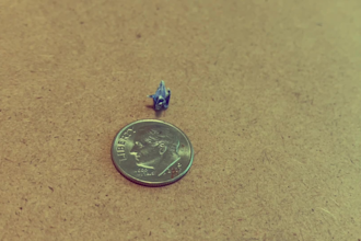make an ultra tiny japanese origami crane handmade paper craft
