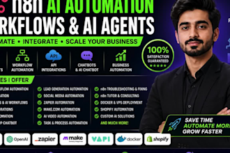 build n8n ai agent, n8n automation, n8n workflow and n8n ai workflow automation