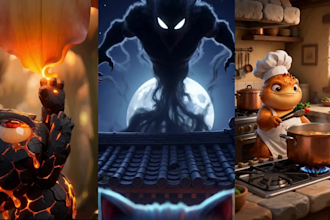 create a 3d pixar style animated video for reels, tiktok and shorts